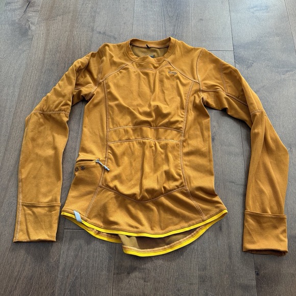 Oros Tops - Oros Find Your Beyond Women's Long Sleeve Shirt Orange Size Small Pullover